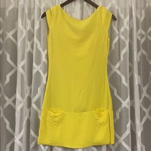 Yellow mini dress